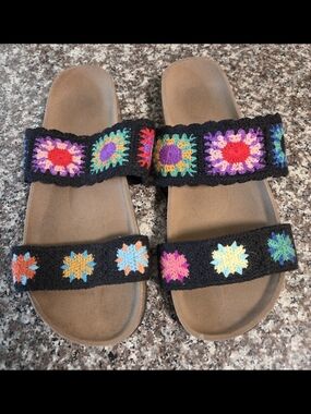 Crocheted Floral Boutique  Sandals